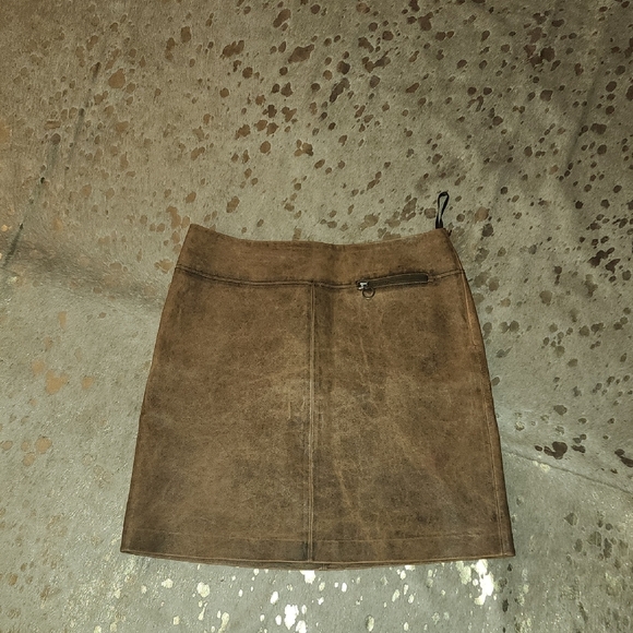 Worth Brown Tan Mini Pencil Skirt Casual - Picture 1 of 6